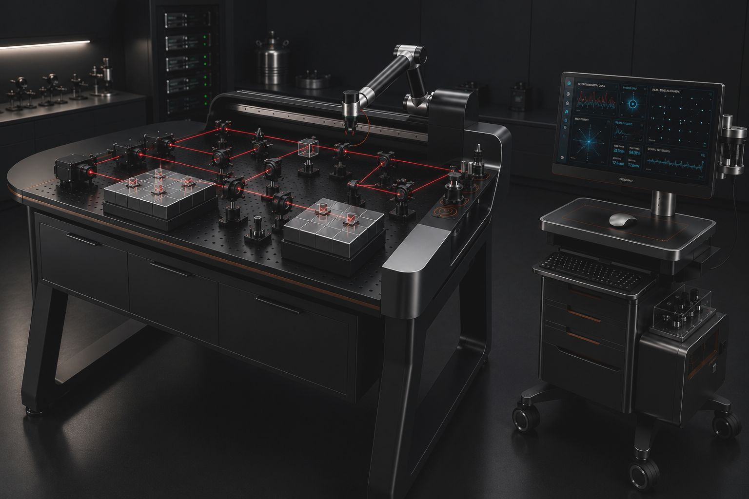 Concept visualisation of the Forge robotic optical laboratory
